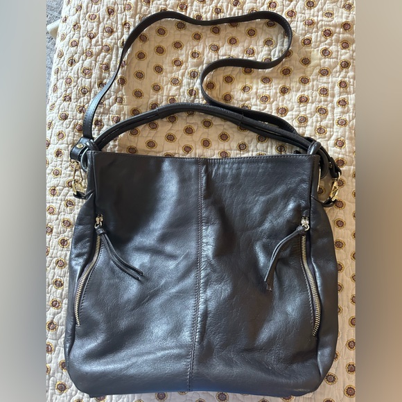 Vera Pelle Handbags - Vera Pelle Large Black Leather Bag Made in Italy
